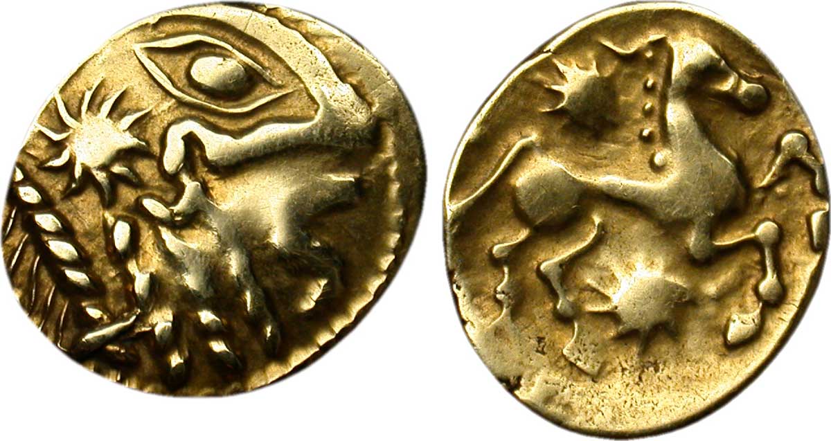Statère_d'or_à_l'astre,_cheval_à_droite_frappé_par_les_Bellovaques.jpeg
